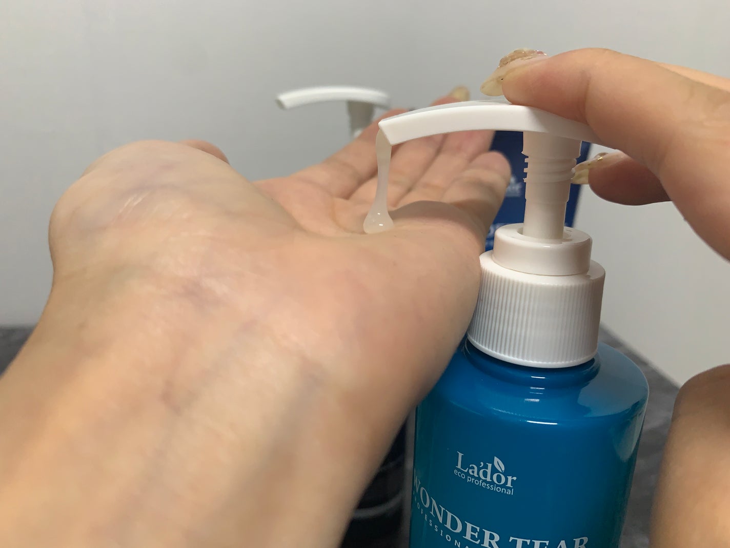 WONDER TEAR/La'dor/洗い流すヘアトリートメントを使ったクチコミ(3枚目)