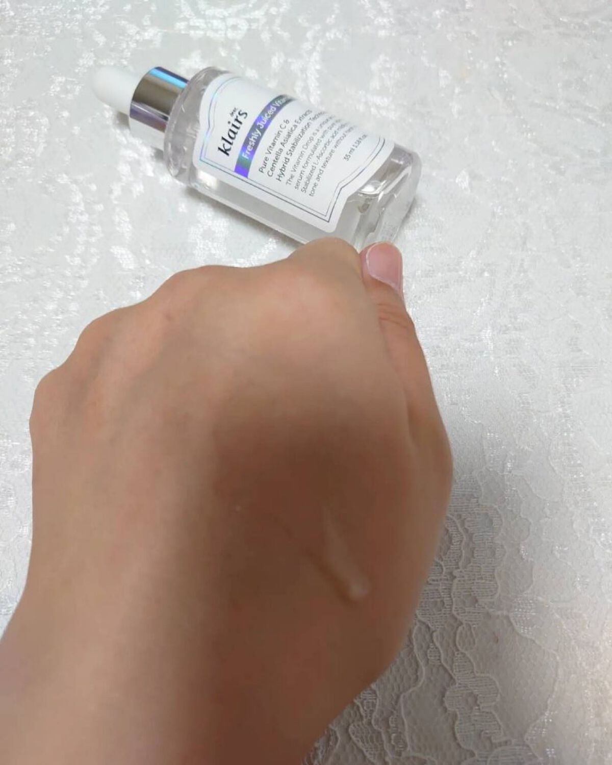 フレッシュリージュースドビタミンドロップ(35ml)/Klairs/美容液を使ったクチコミ（2枚目）