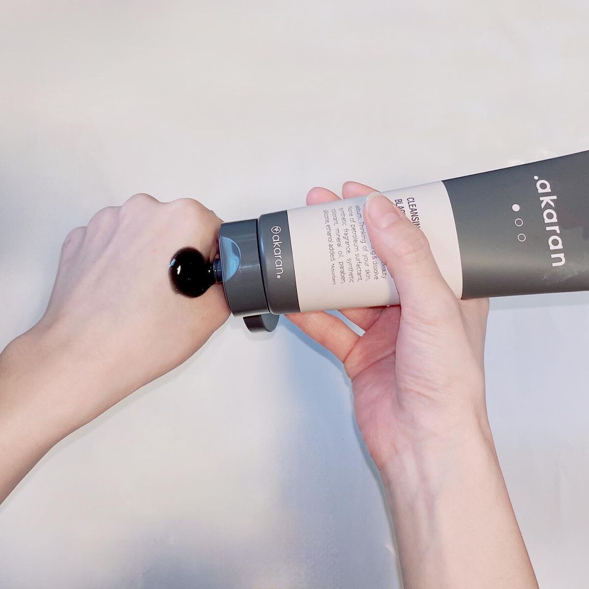 ブラックジェルクレンジング/.akaran/クレンジングジェルを使ったクチコミ（2枚目）