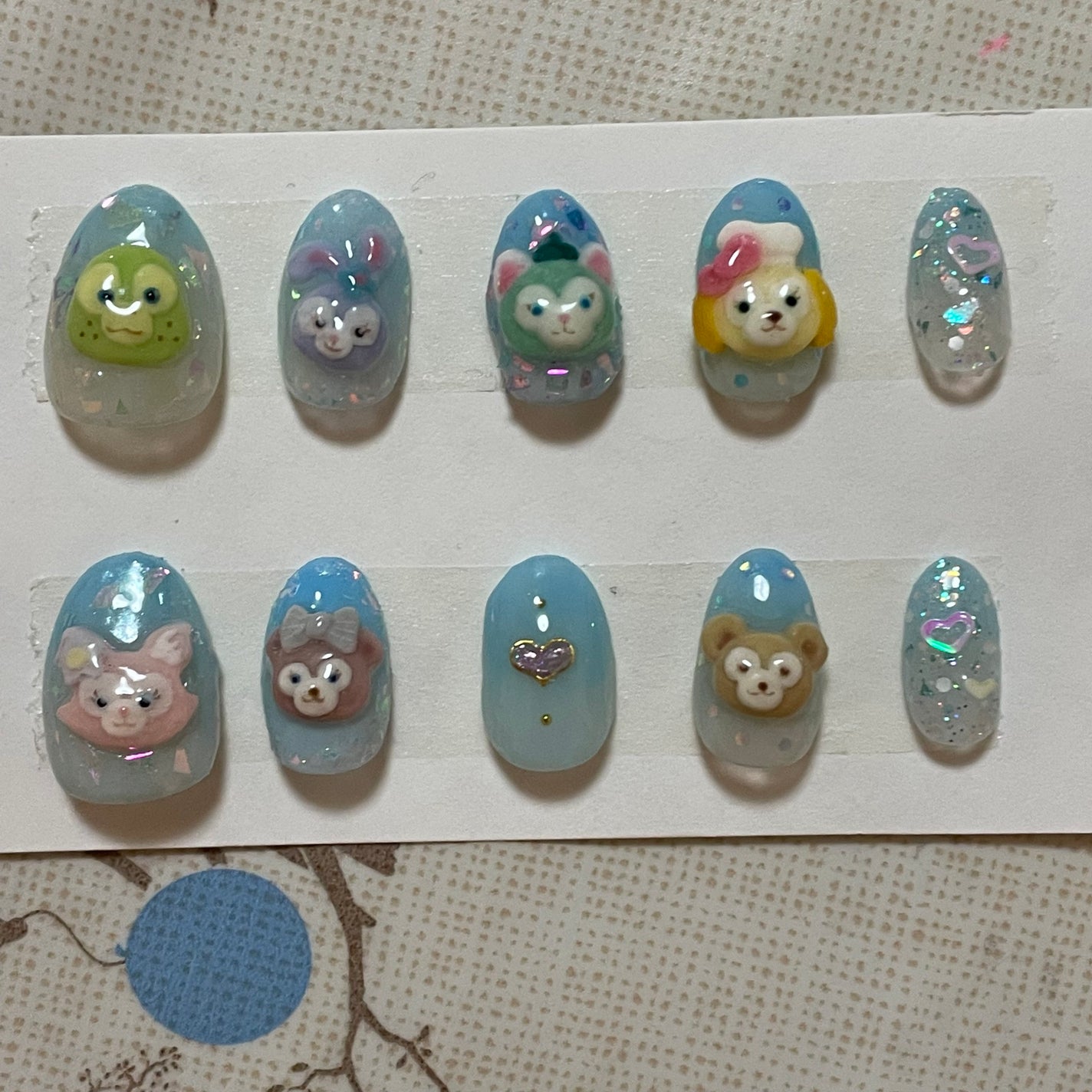 𐔌՞ . .՞ 𐦯 on LIPS 「ディズニーネイル✨🏰🐭🖤#ディズニー#ディズニーネイル使ったも..」(1枚目)