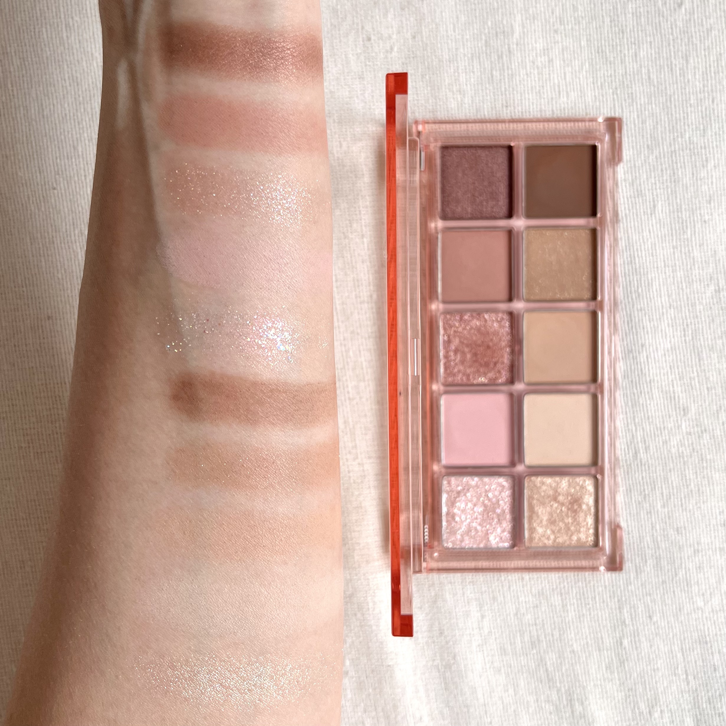 シーズナルブレンディングアイシャドウパレット/Peach C/アイシャドウパレットを使ったクチコミ（2枚目）