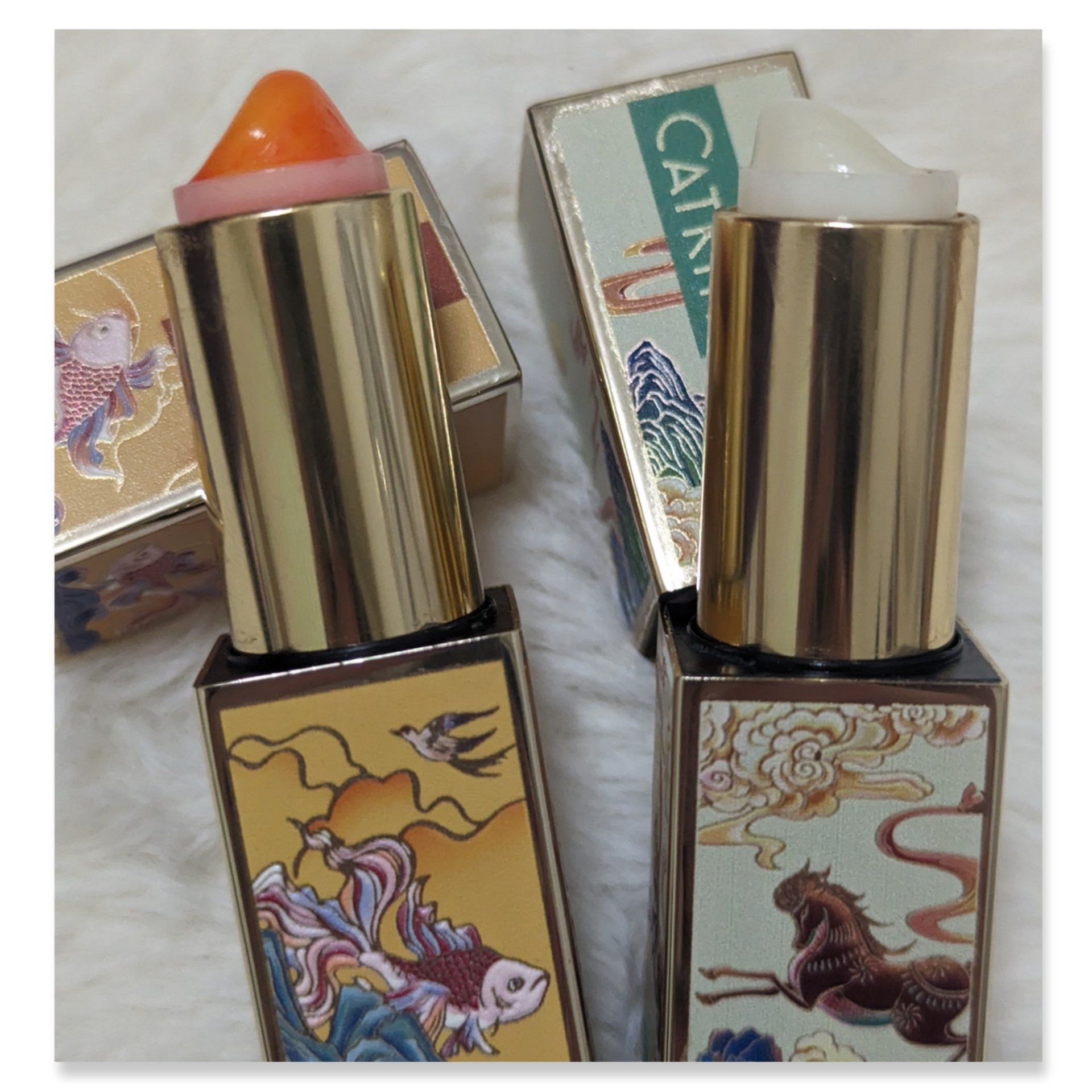 春江花月 保湿リップクリーム/CATKIN/リップケアを使ったクチコミ（2枚目）