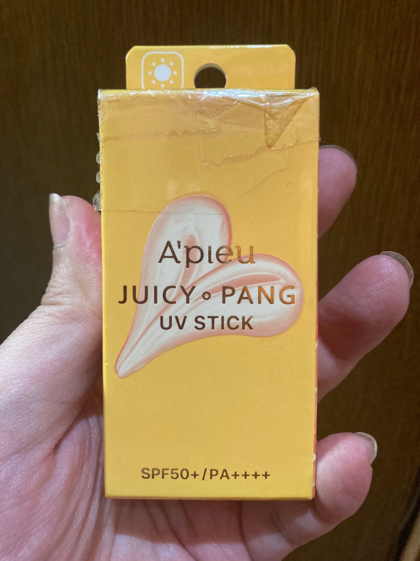 アピュー ジューシーパン UVスティック/A’pieu/日焼け止め・UVケアを使ったクチコミ(1枚目)