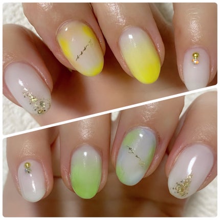 #ジェルネイル,#セルフジェルネイル,#セルフネイル,#グラデーションネイル,#夏ネイルのネイルデザイン
