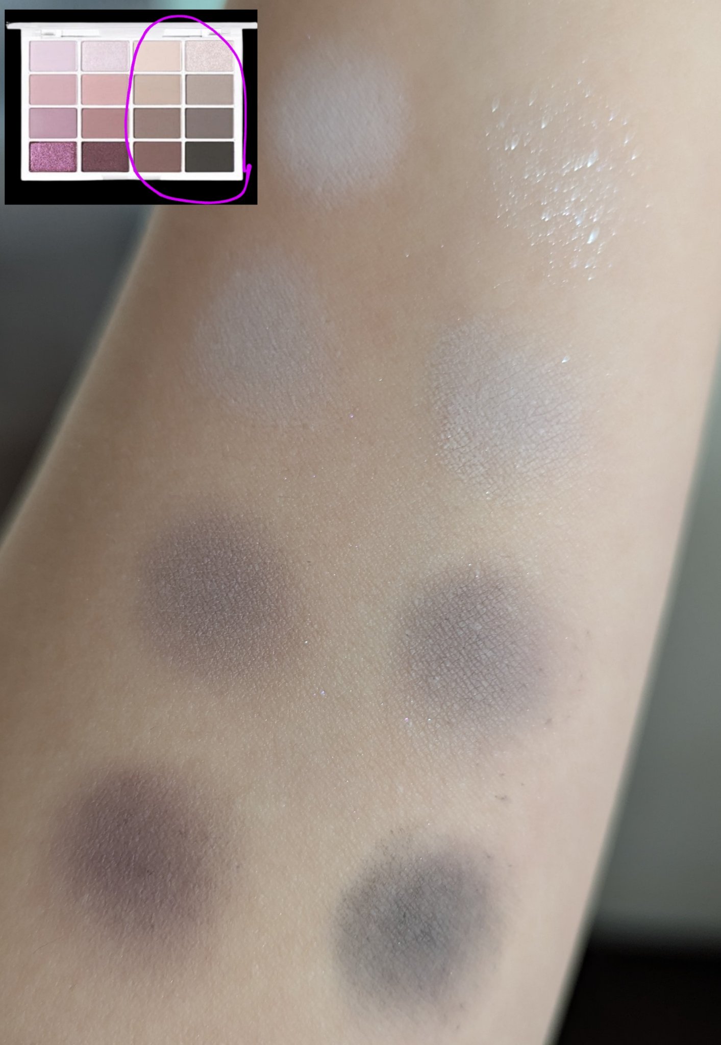 ソフトブラーリングアイパレット/wakemake/アイシャドウパレットを使ったクチコミ（3枚目）