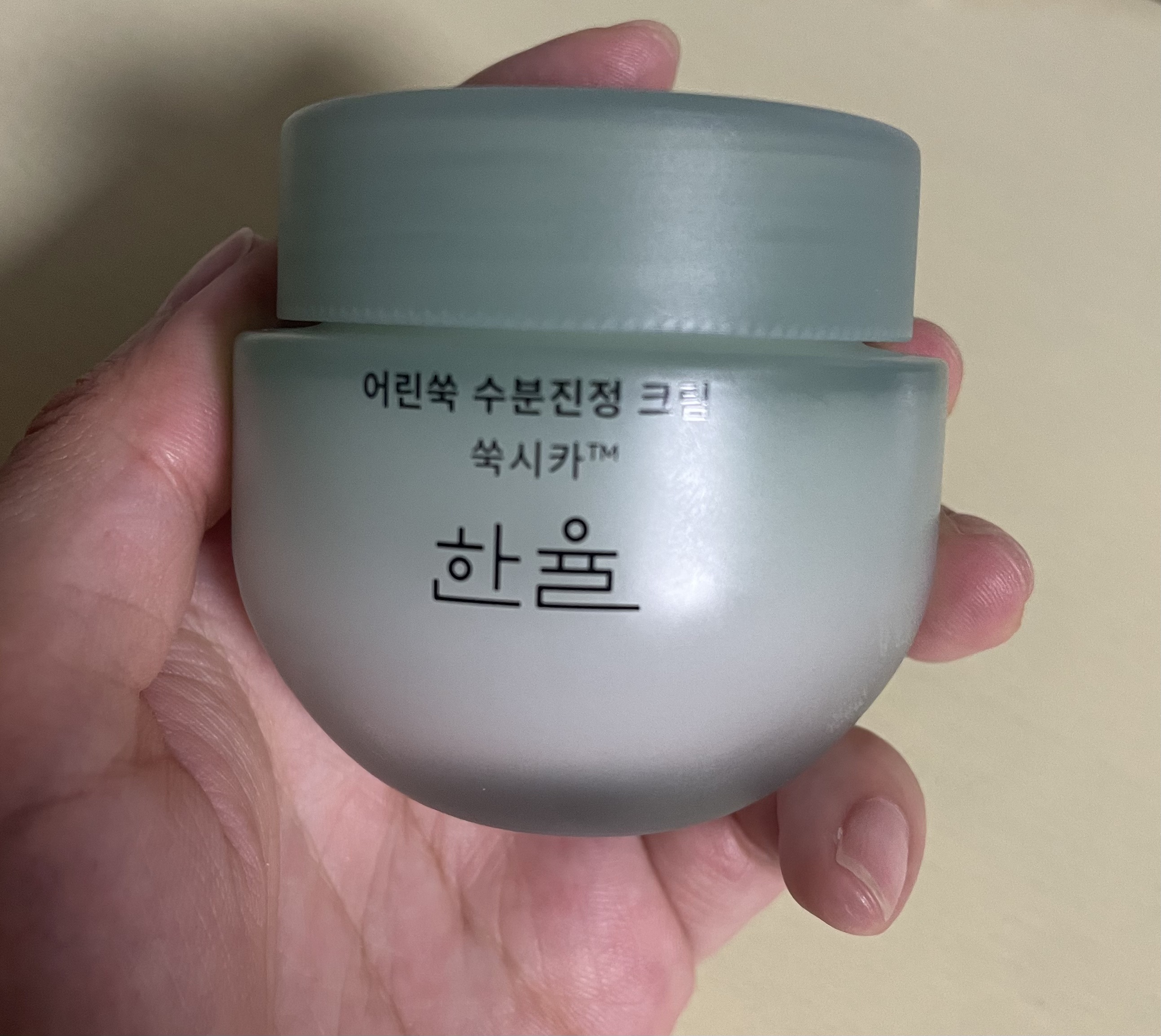 ピュアアルテミシア カーミングウォータークリーム/HANYUL(ハンユル)/フェイスクリームを使ったクチコミ（1枚目）