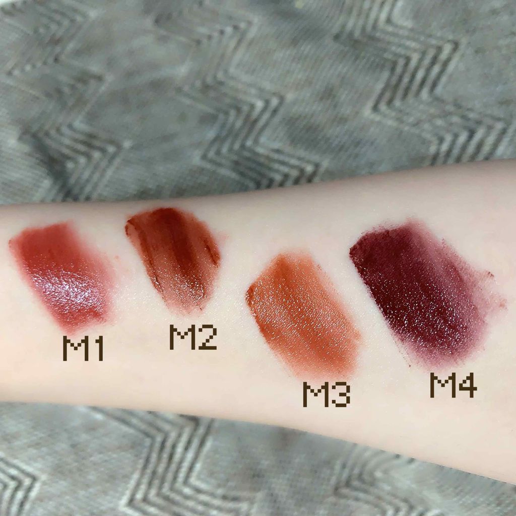 ひなんちゅ on LIPS 「MERZYBITETHEBEATMELLOWTINT全色レビュ..」(2枚目)