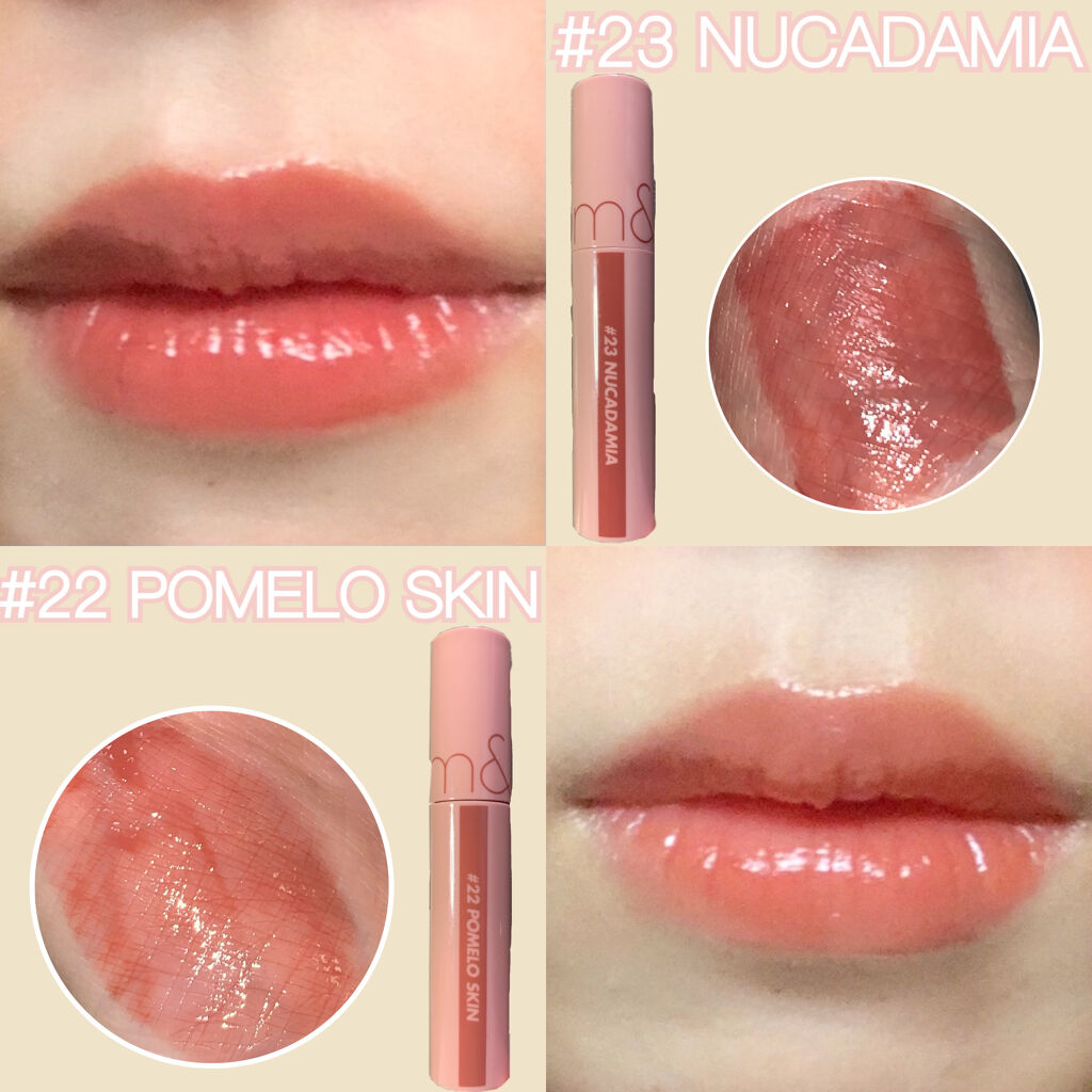 ジューシーラスティングティント/rom&nd/リップティントを使ったクチコミ（1枚目）