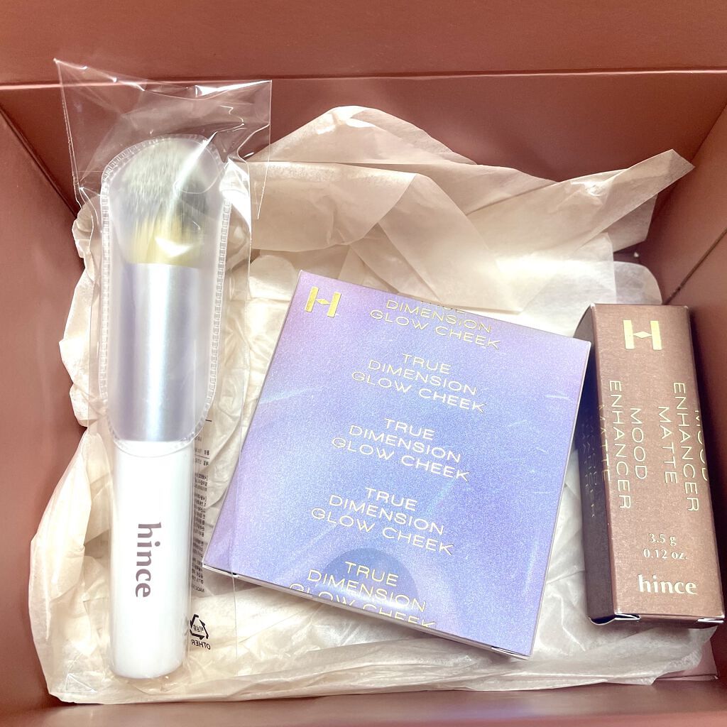 トゥルーディメンショングロウチーク/hince/パウダーチークを使ったクチコミ（1枚目）