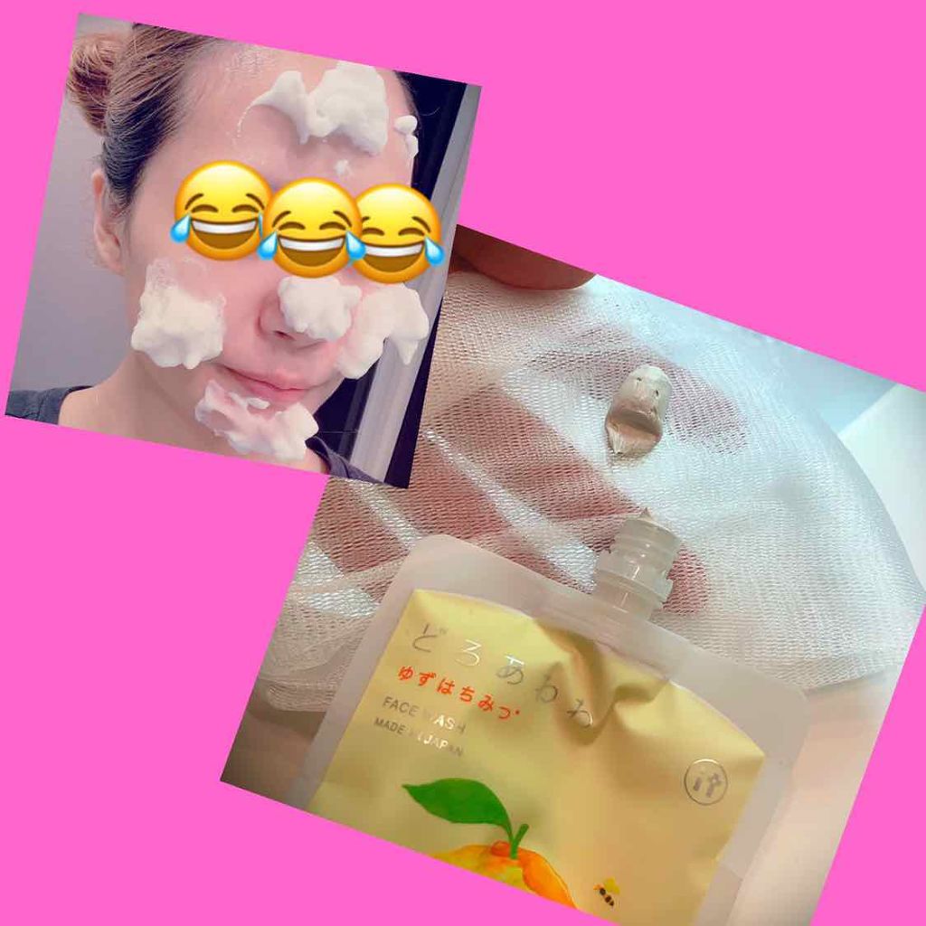 どろあわわ<ゆずはちみつ>/健康コーポレーション/洗顔フォームを使ったクチコミ(4枚目)