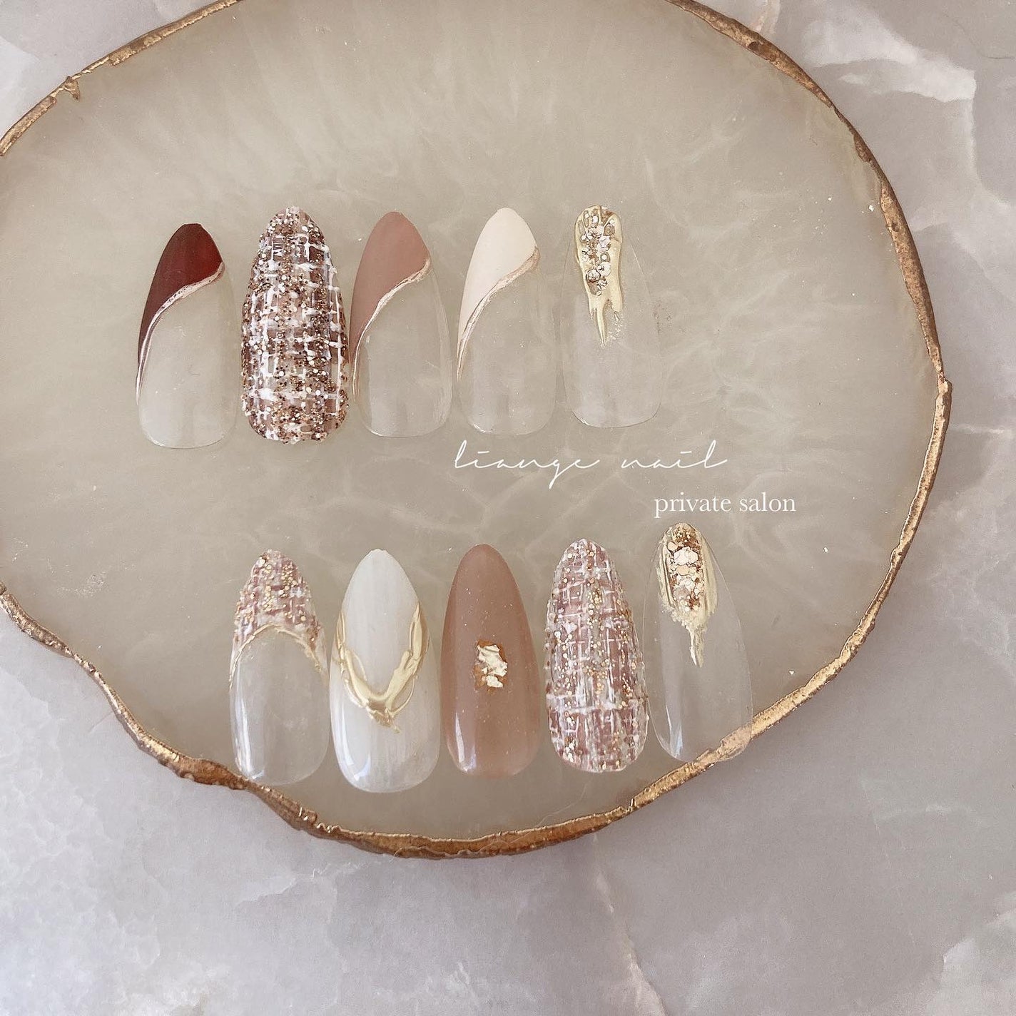 Yuki on LIPS 「.ツイード🤍..Liangenail千葉県柏市高南台アリオ柏車..」(1枚目)