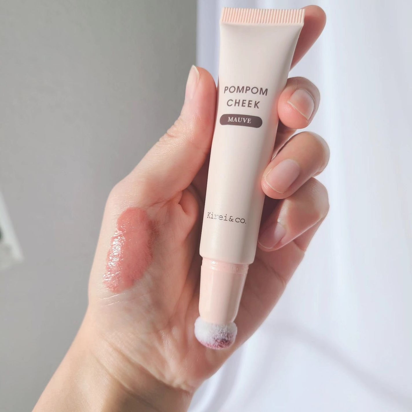 キラキラポムポムチーク/Kirei&co./リキッドチークを使ったクチコミ(4枚目)