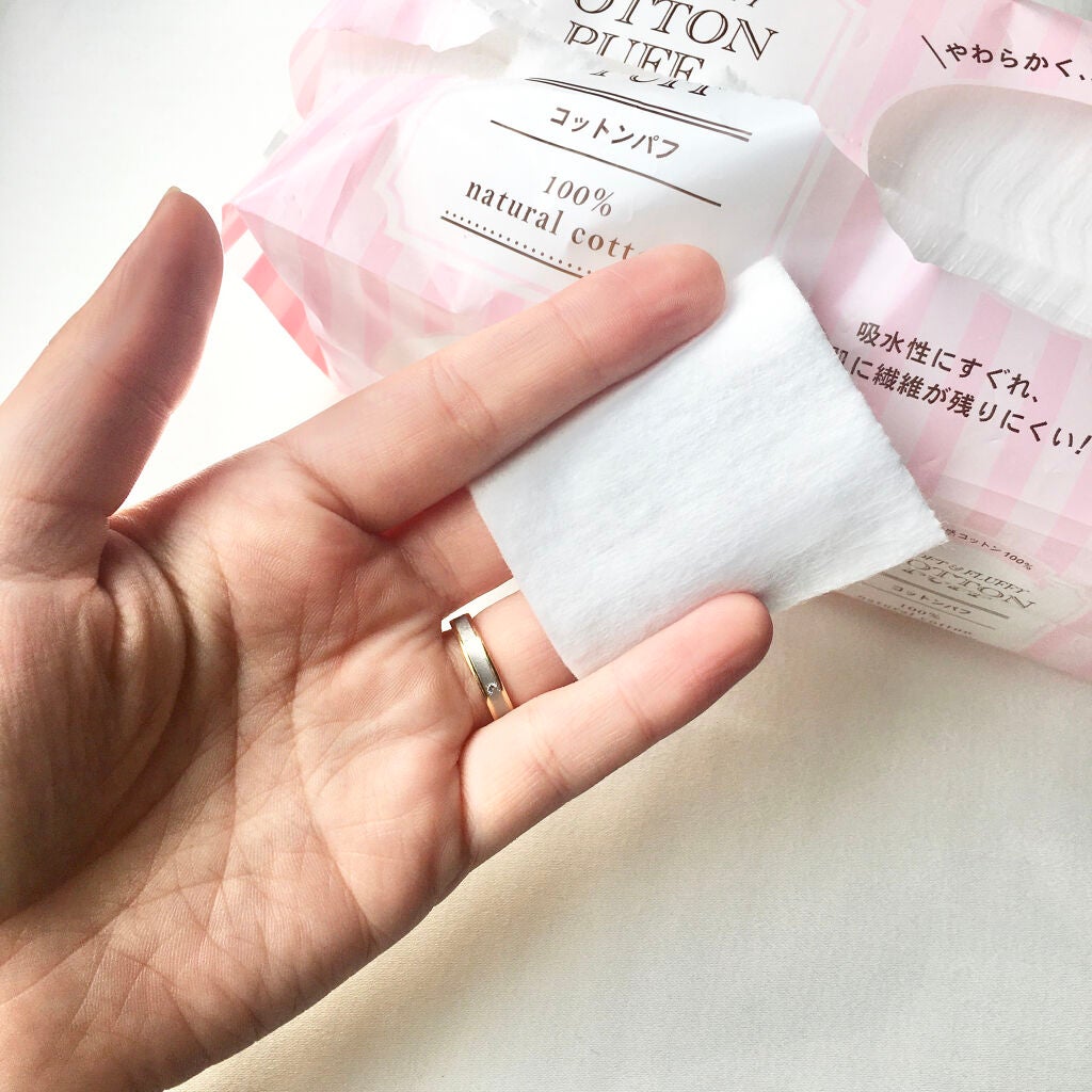 コットンパフ/セリア/コットンを使ったクチコミ(4枚目)