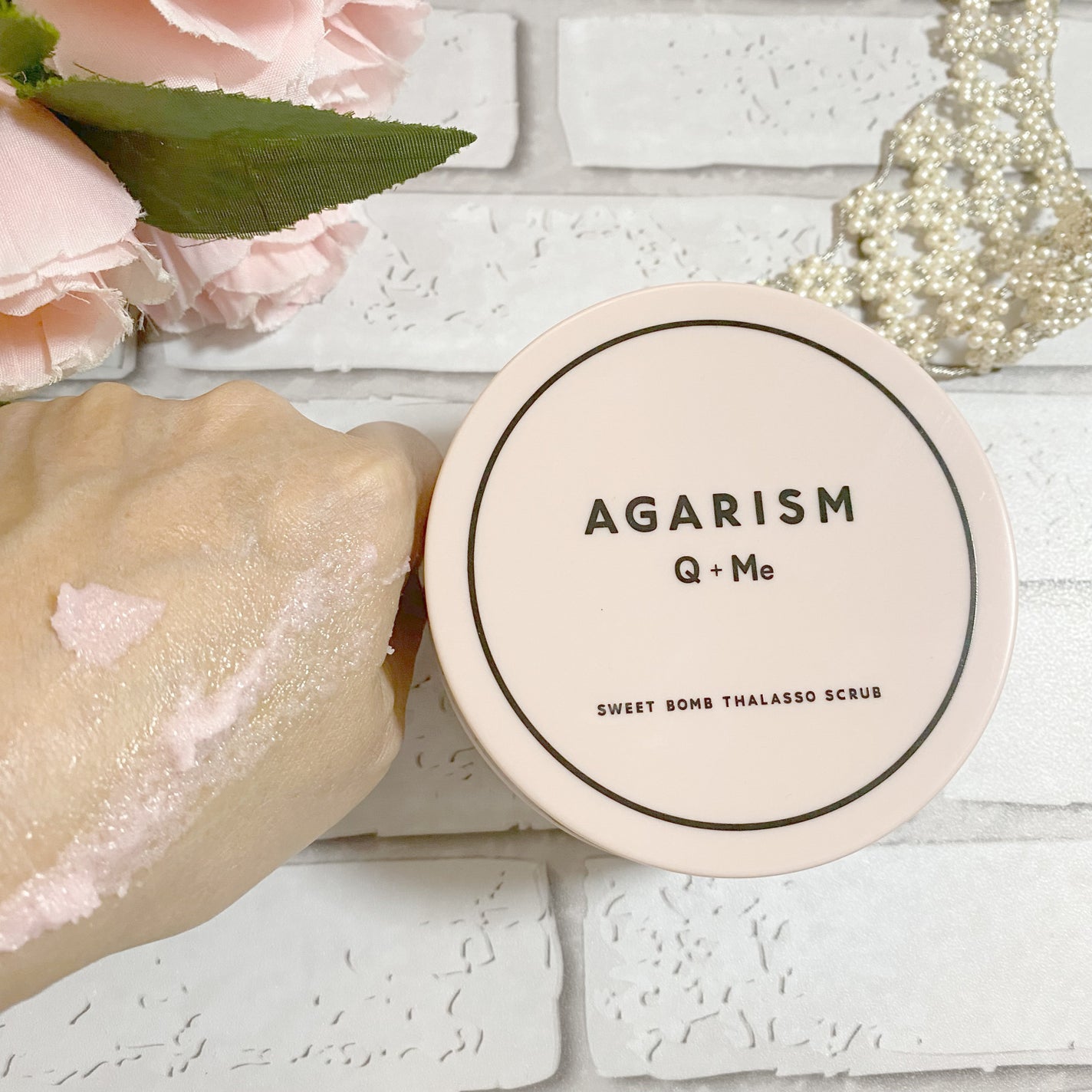 Q+Me スウィート ボム タラソ スクラブ/AGARISM/バスト・ヒップケアを使ったクチコミ(3枚目)