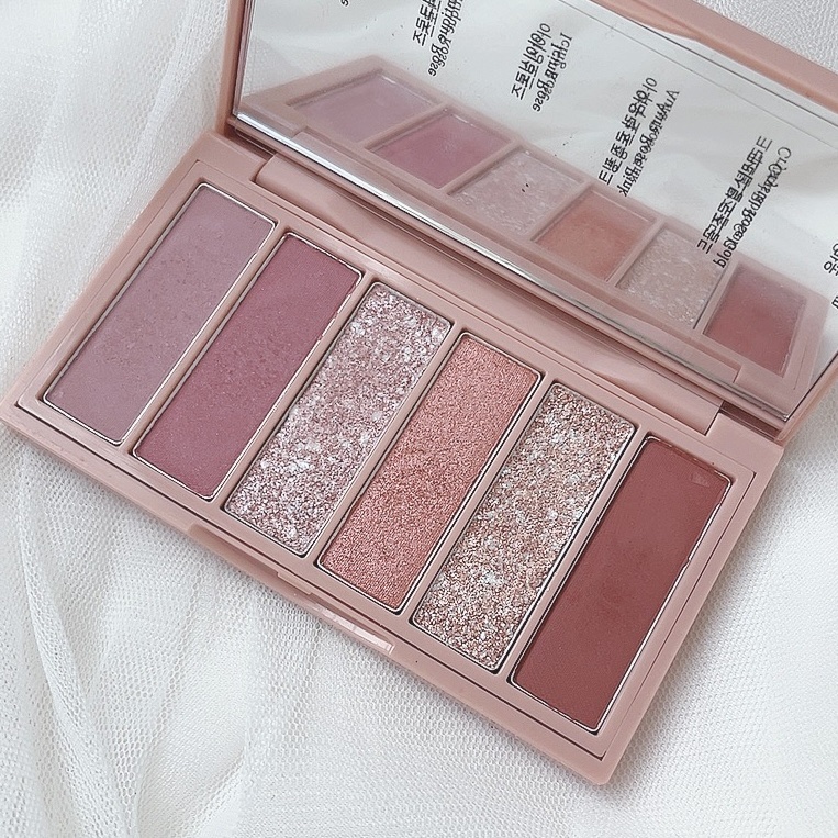 プレイカラーアイズミニ　ローズボム/ETUDE/アイシャドウパレットを使ったクチコミ（3枚目）