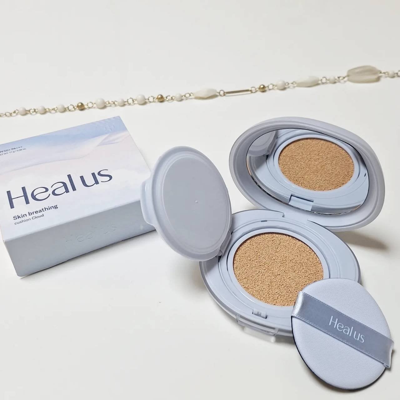 Skin breathing cushion Cloud/Healus/クッションファンデーションを使ったクチコミ(2枚目)