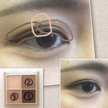 ベターザンアイズ ミュージックシリーズ/rom&nd/アイシャドウパレットを使ったクチコミ(4枚目)