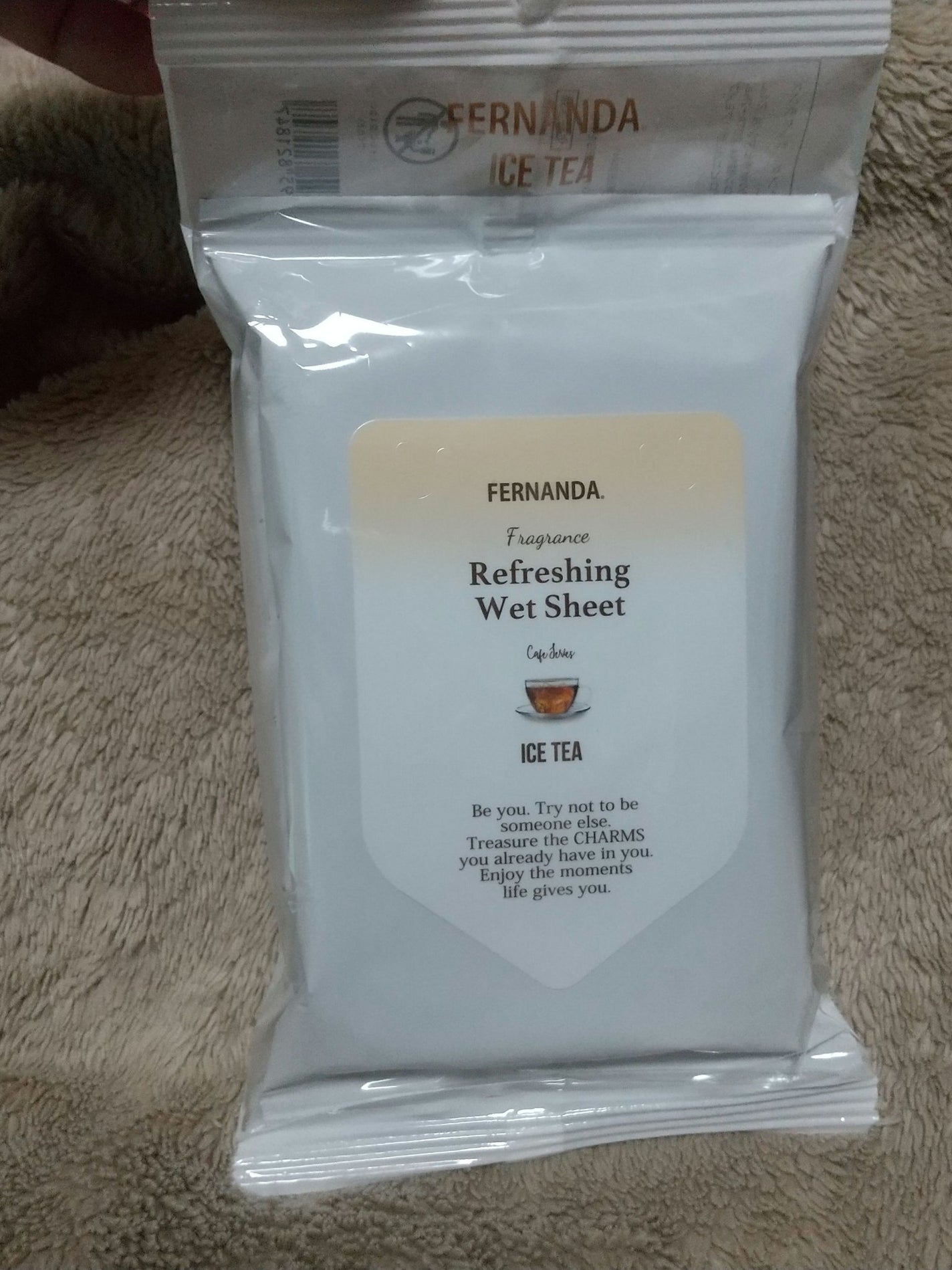 リフレッシング ウェットシート アイスティー/フェルナンダ/ボディシートを使ったクチコミ(1枚目)