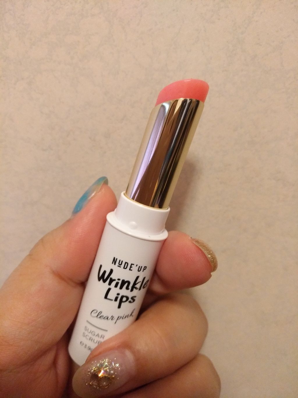 リンクルリップス クリアピンク/NUDE'up/口紅を使ったクチコミ（2枚目）
