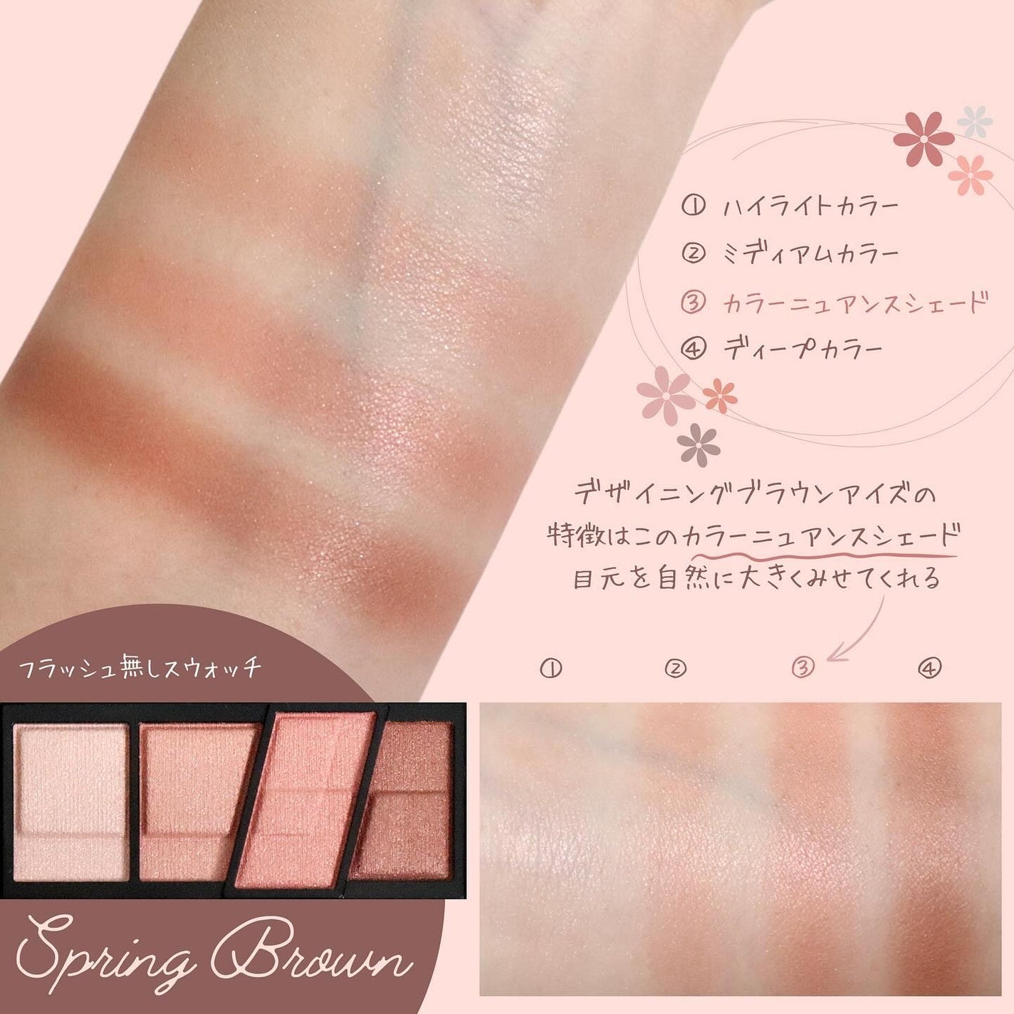 デザイニングブラウンアイズ/KATE/アイシャドウパレットを使ったクチコミ(5枚目)