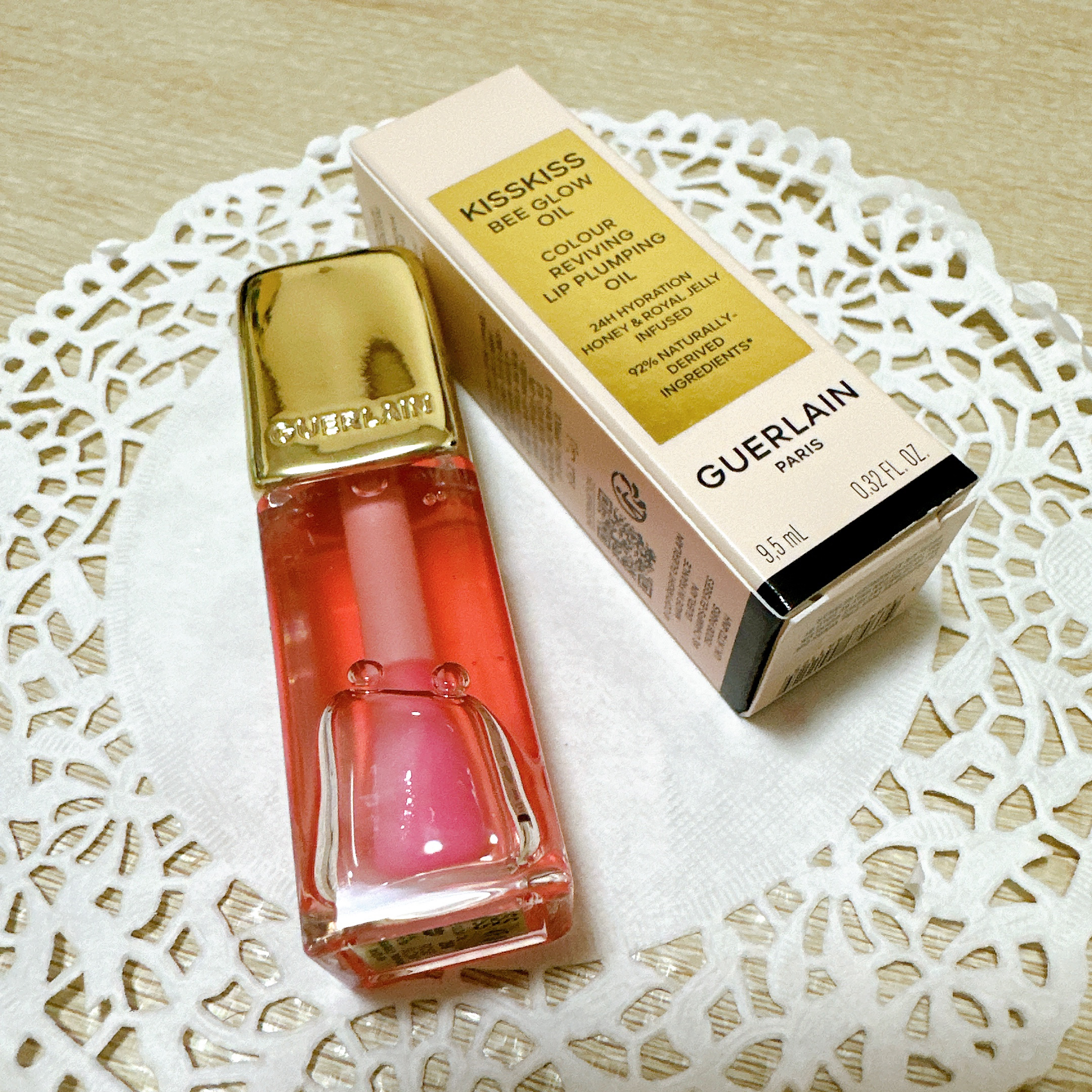 キスキス ビー グロウ オイル/GUERLAIN/リップグロスを使ったクチコミ（2枚目）