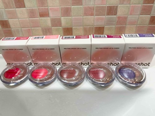 メルティングムードリップ&チーク/moonshot/ジェル・クリームチークを使ったクチコミ（3枚目）