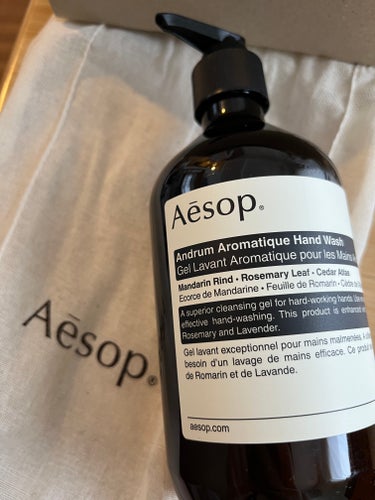 アンドラム アロマティック ハンドウォッシュ/Aesop/ハンドソープを使ったクチコミ（1枚目）