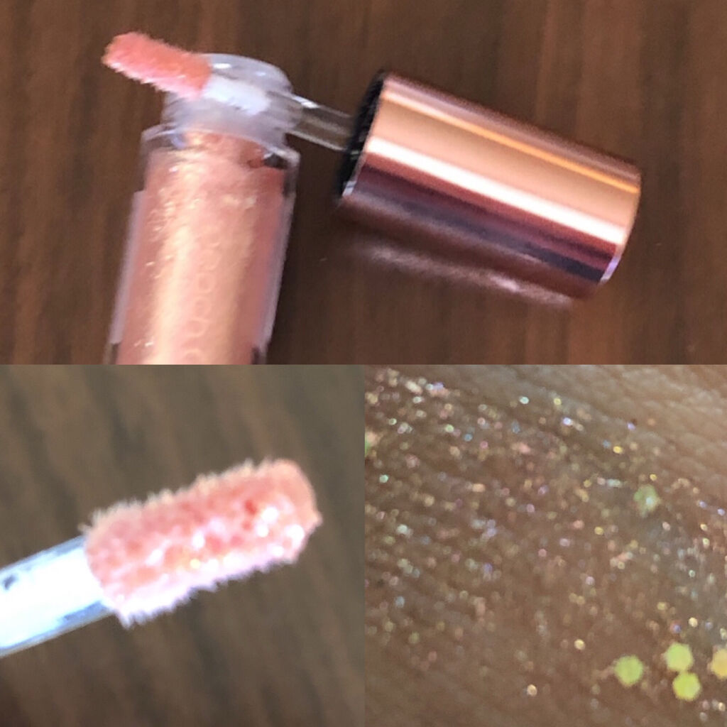 シャンパンアイグリッター/Peach C/グリッターを使ったクチコミ（2枚目）