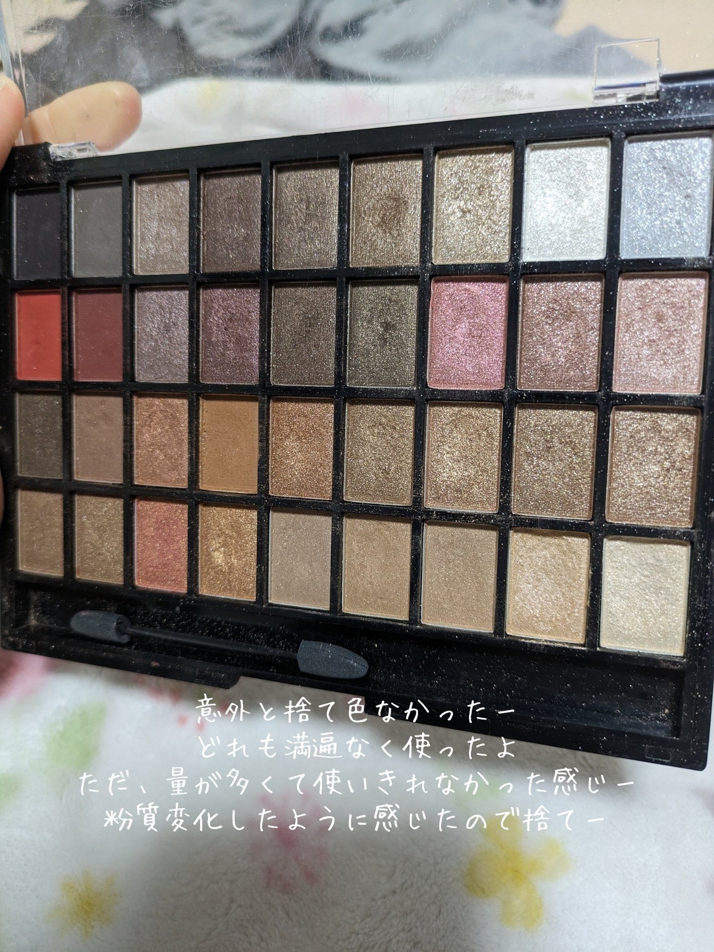 36カラーアイシャドウパレット/ドン・キホーテ/アイシャドウパレットを使ったクチコミ(3枚目)