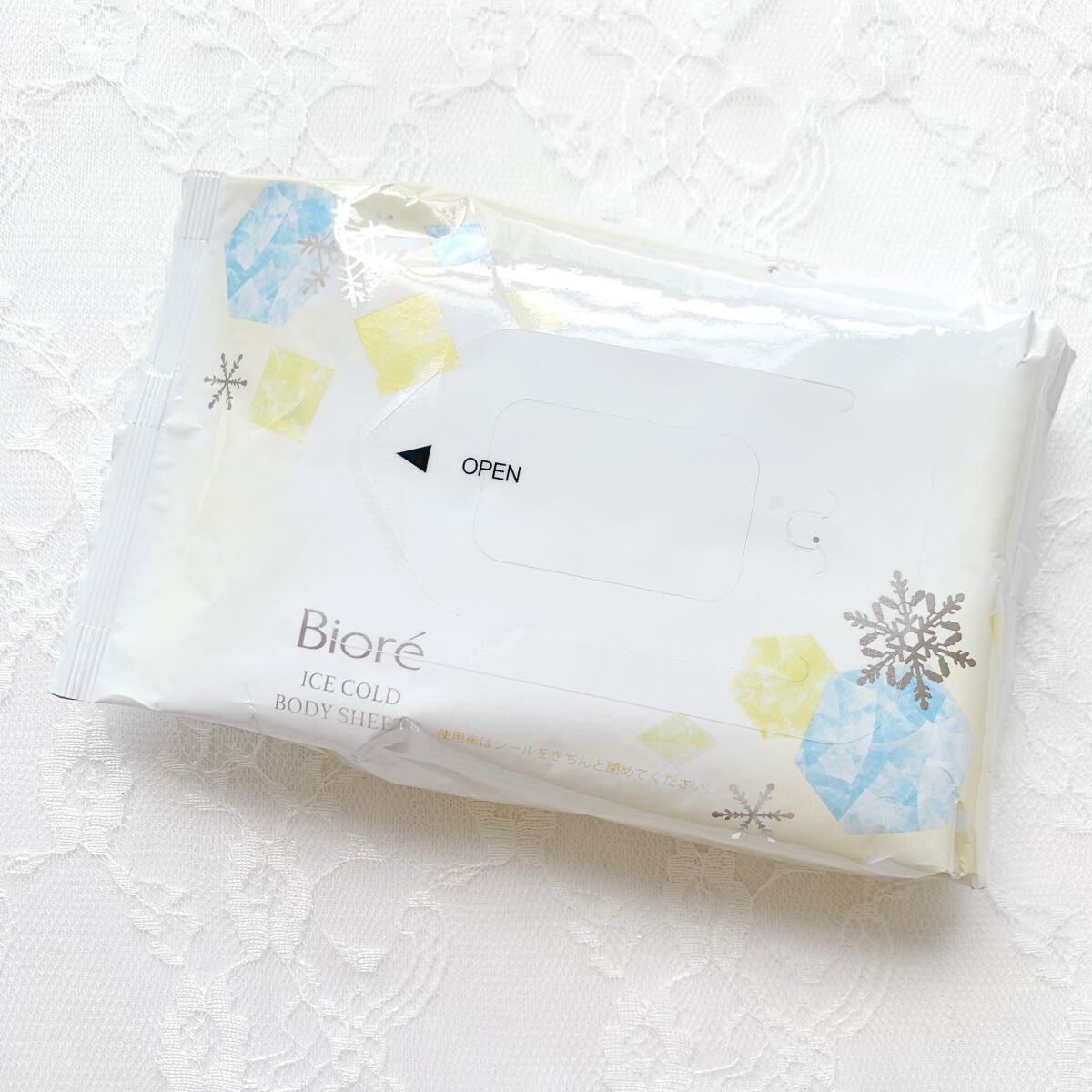 冷シート ももせっけんの香り/ビオレ/ボディシートを使ったクチコミ（2枚目）