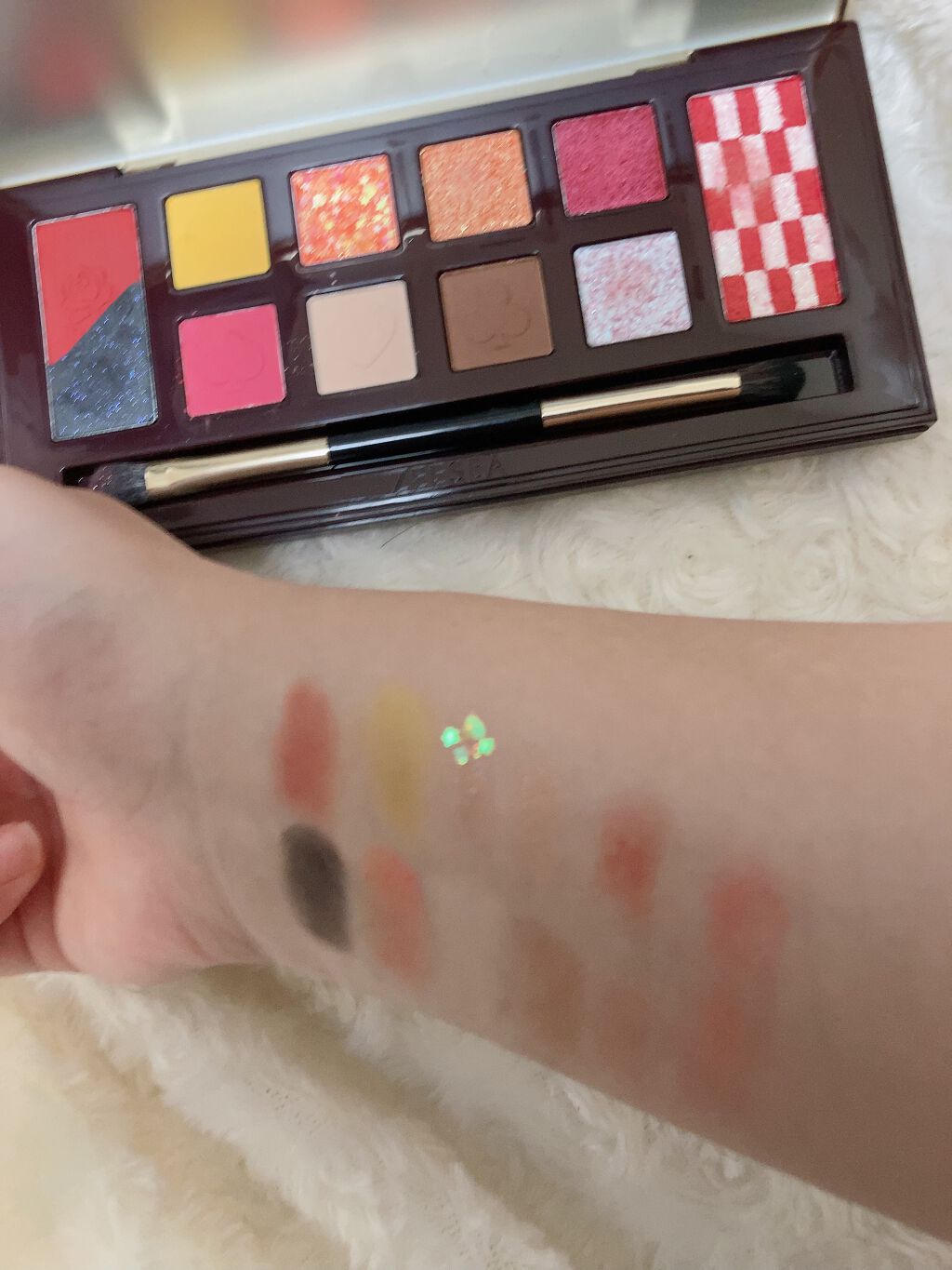 アリスドリームランドシリーズ 12色アイシャドウパレット（ZEESEA×大英博物館）/ZEESEA/アイシャドウパレットを使ったクチコミ（3枚目）