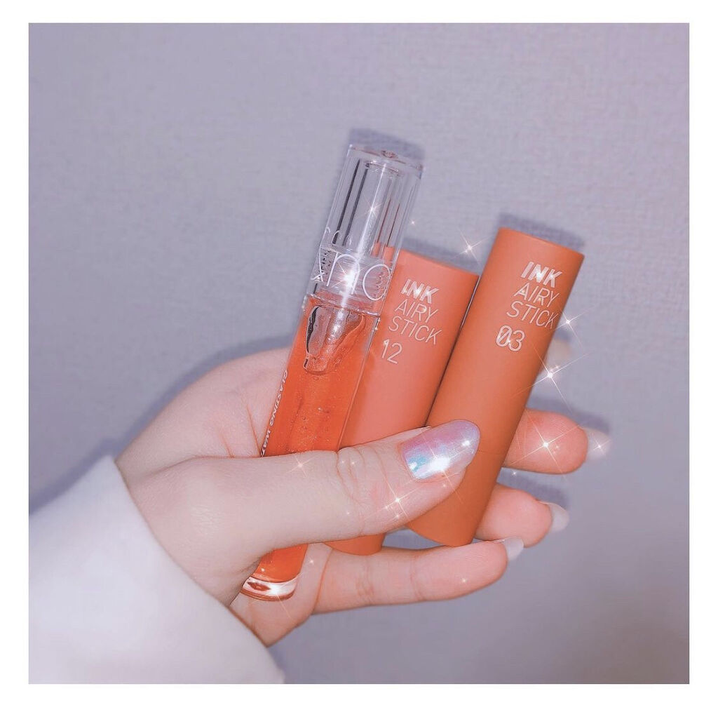 グラスティングウォーターグロス/rom&nd/リップグロスを使ったクチコミ（1枚目）