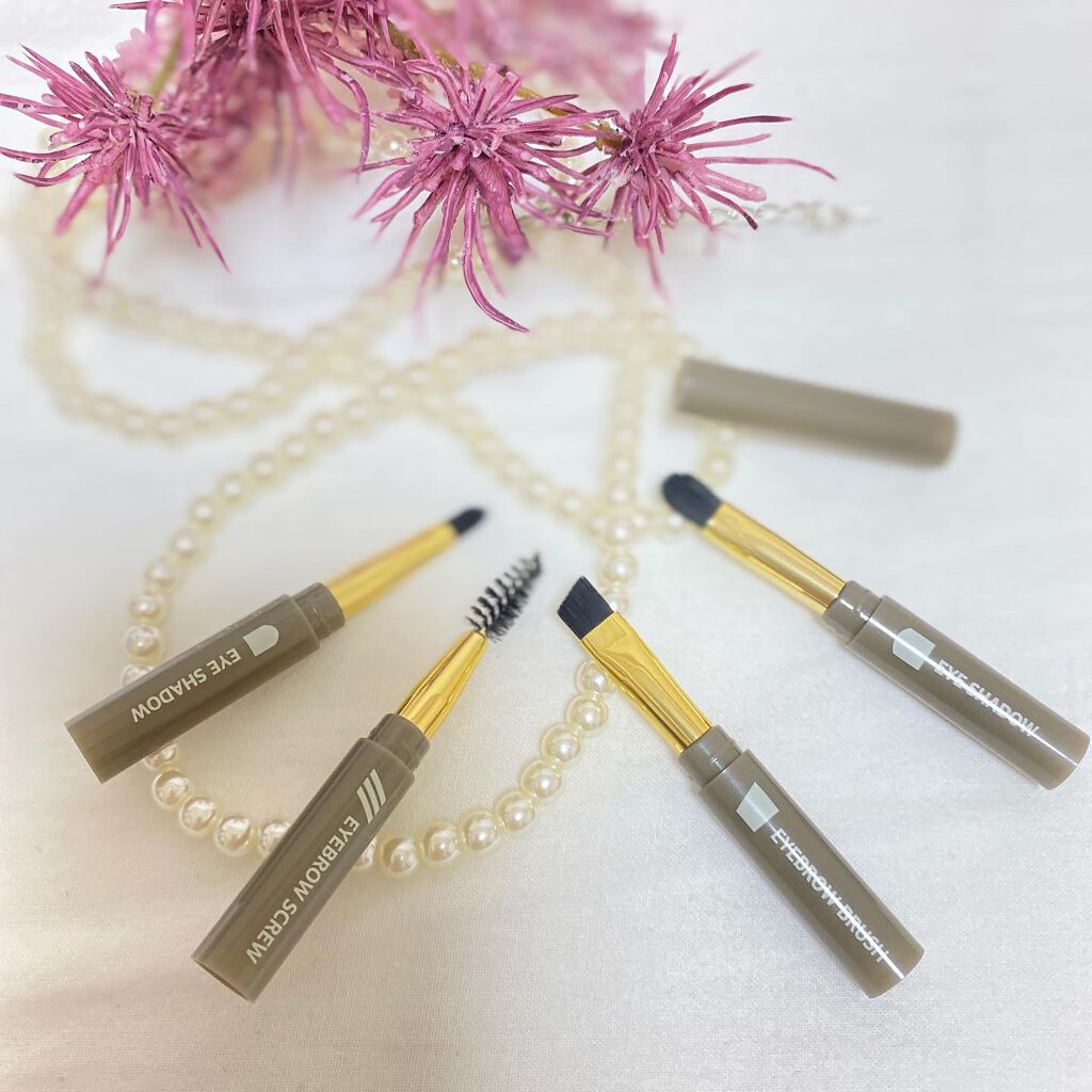 ロケット型 メイクブラシ/DAISO/メイクブラシを使ったクチコミ(2枚目)