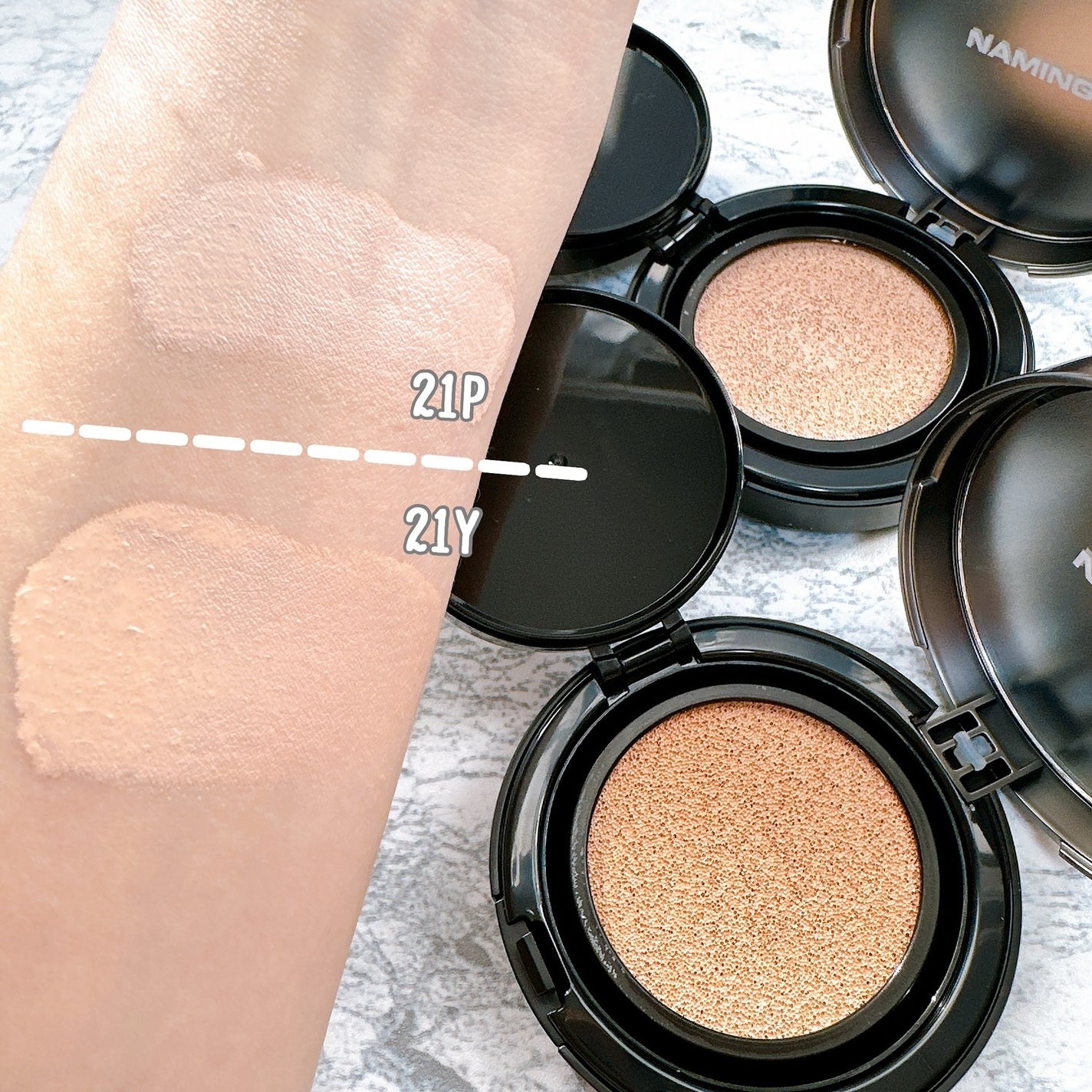 ネーミング ゼログラビティ カバーフィットクッション/NAMING./クッションファンデーションを使ったクチコミ(2枚目)