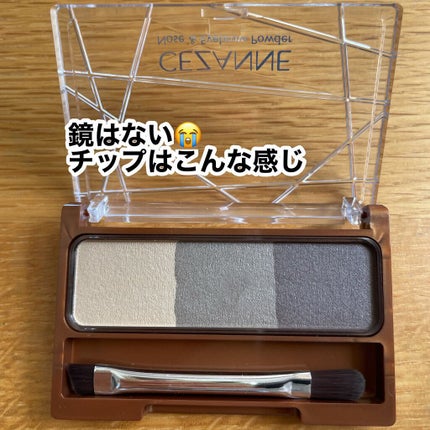 ノーズ&アイブロウパウダー/CEZANNE/パウダーアイブロウを使ったクチコミ(4枚目)