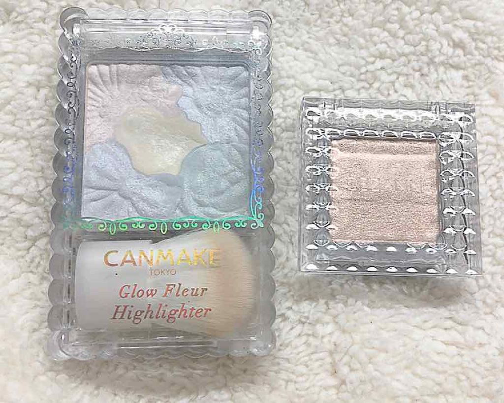 グロウフルールハイライター/キャンメイク/パウダーハイライトを使ったクチコミ（1枚目）