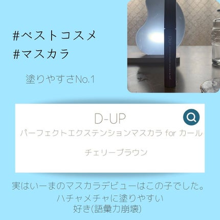 パーフェクトエクステンション マスカラ for カール/D-UP/マスカラを使ったクチコミ(5枚目)