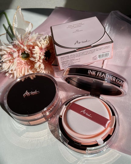 アリウル インクフェザーカバーラスティングクッション/Ariul/クッションファンデーションを使ったクチコミ(7枚目)