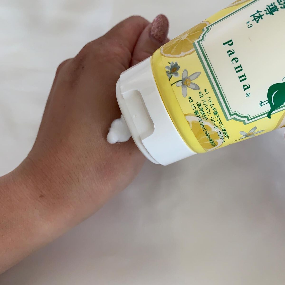 ハトムギと酵素配合洗顔料 in ビタミンC 誘導体/パエンナ/洗顔フォームを使ったクチコミ（2枚目）