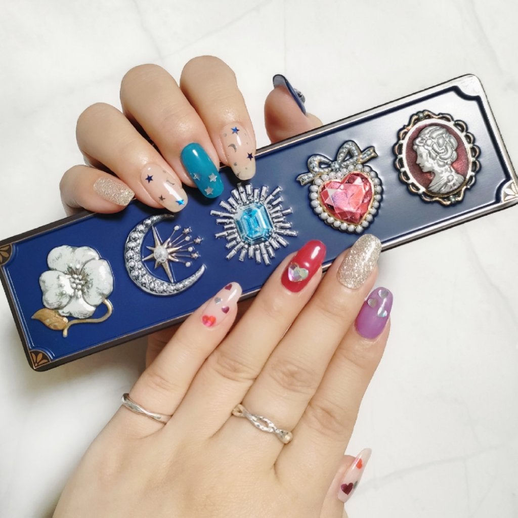 セミキュアジェルネイル(ハンド)/ohora/ネイルシールを使ったクチコミ(1枚目)