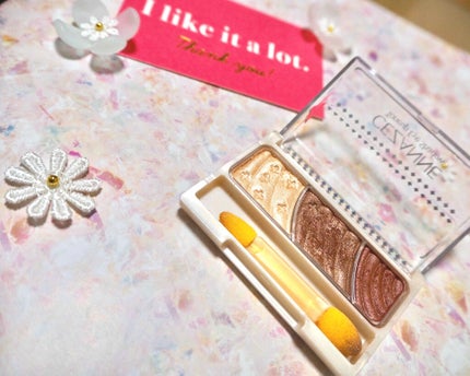 トーンアップアイシャドウ/CEZANNE/アイシャドウパレットを使ったクチコミ(2枚目)