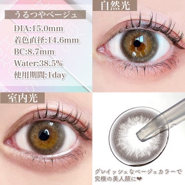 HoneyDrops 1day 15.0mm/HONEY DROPS/ワンデー（１DAY）カラコンを使ったクチコミ（3枚目）