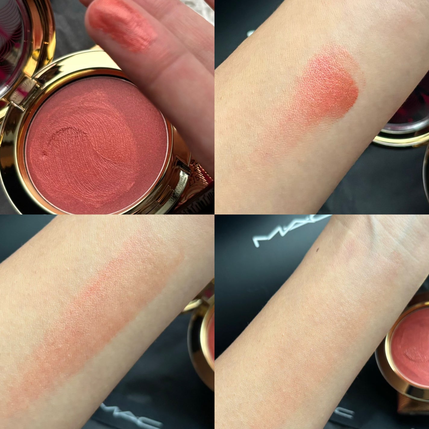 スキン フィニッシュ メタリック クリーム ブラッシュ/M・A・C/ジェル・クリームチークを使ったクチコミ(2枚目)