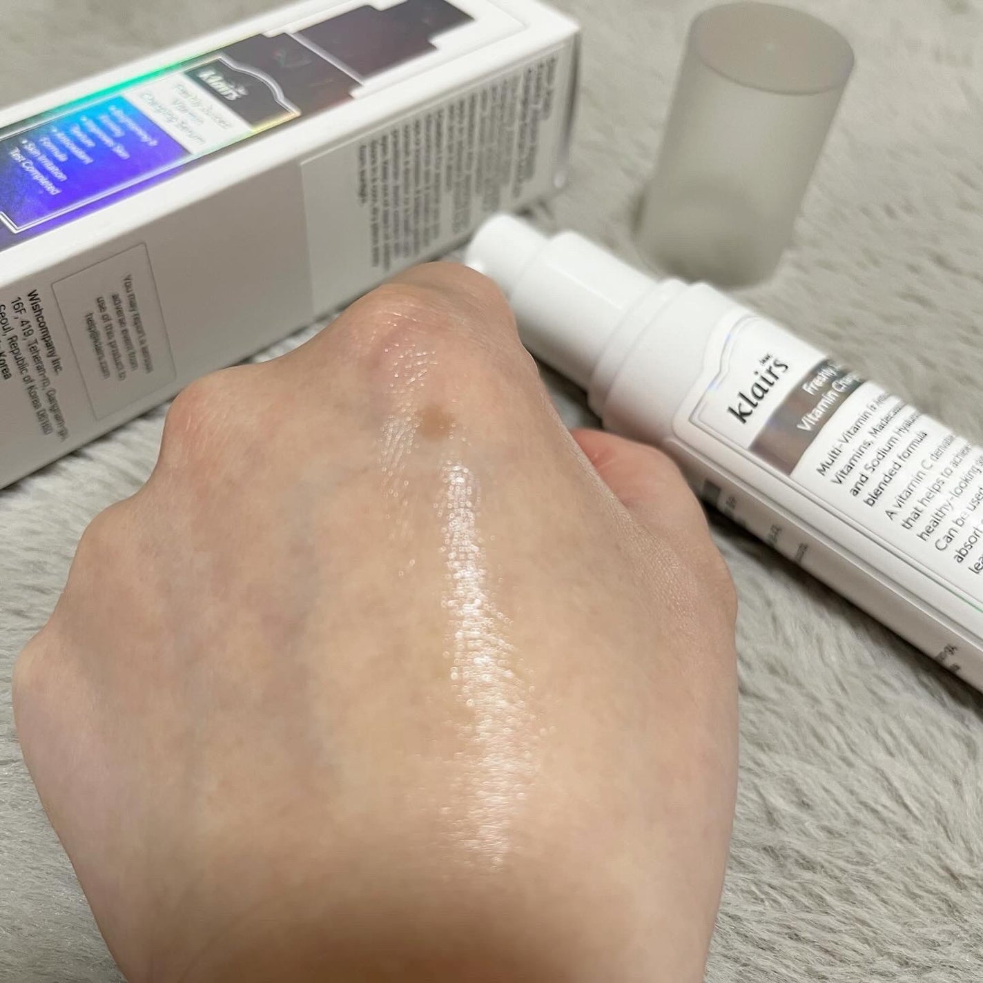 フレッシュリージュースドビタミンチャージングセラム(30ml)/Klairs/美容液を使ったクチコミ(3枚目)