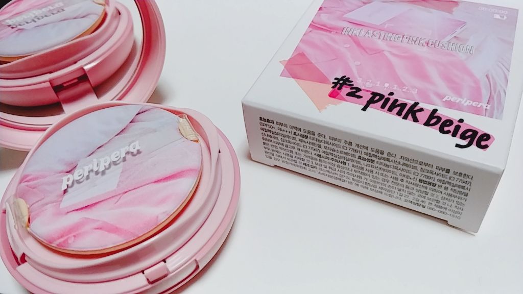 インク ラスティング ピンククッション/PERIPERA/クッションファンデーションを使ったクチコミ（2枚目）