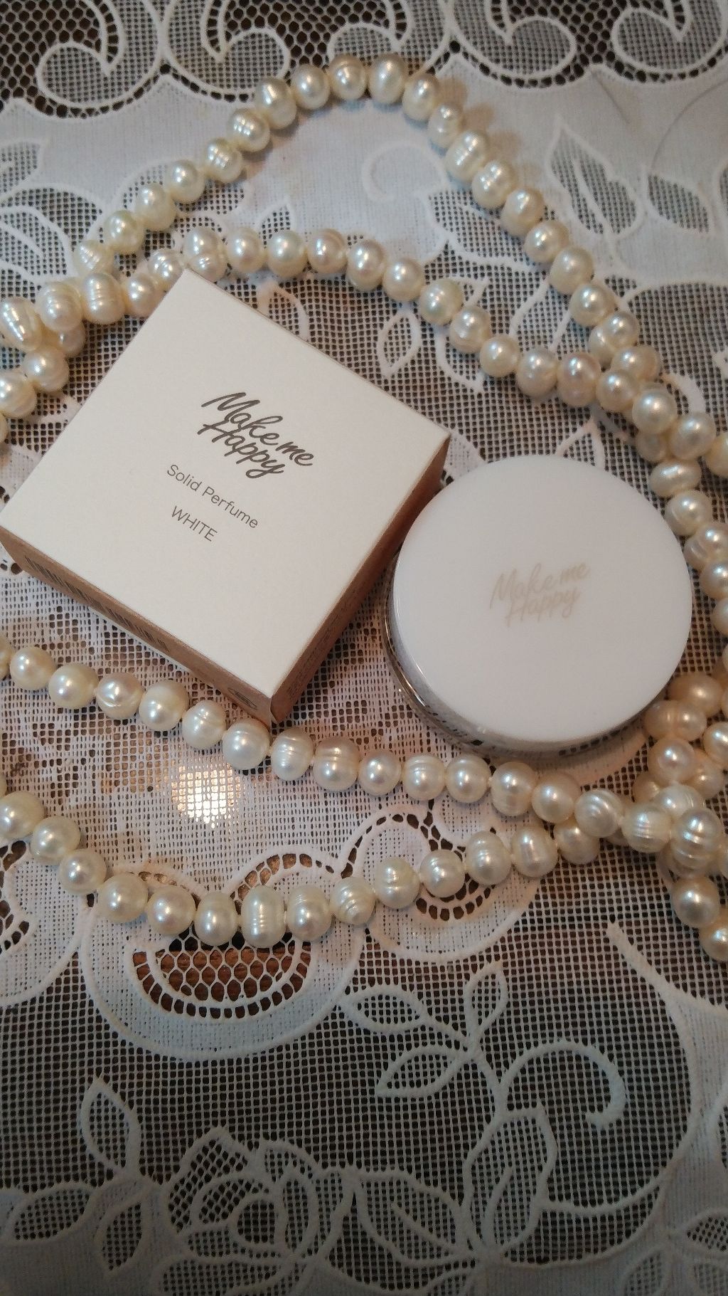 メイクミーハッピー ソリッドパフューム WHITE/キャンメイク/練り香水を使ったクチコミ(1枚目)