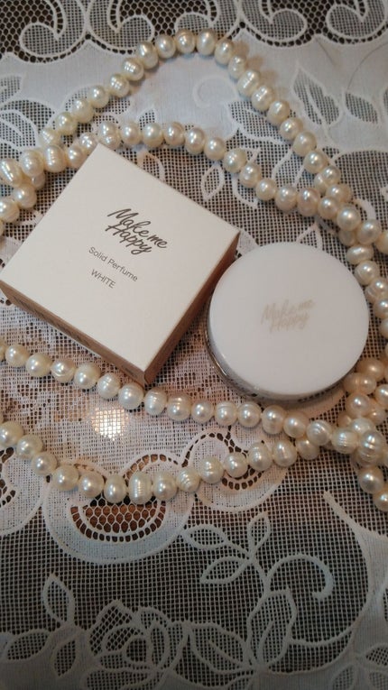 メイクミーハッピー ソリッドパフューム WHITE/キャンメイク/練り香水を使ったクチコミ(1枚目)