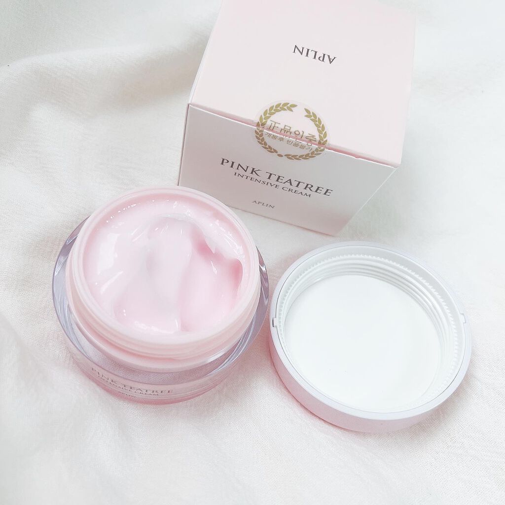 ピンクティーツリークリーム/APLIN/フェイスクリームを使ったクチコミ（3枚目）