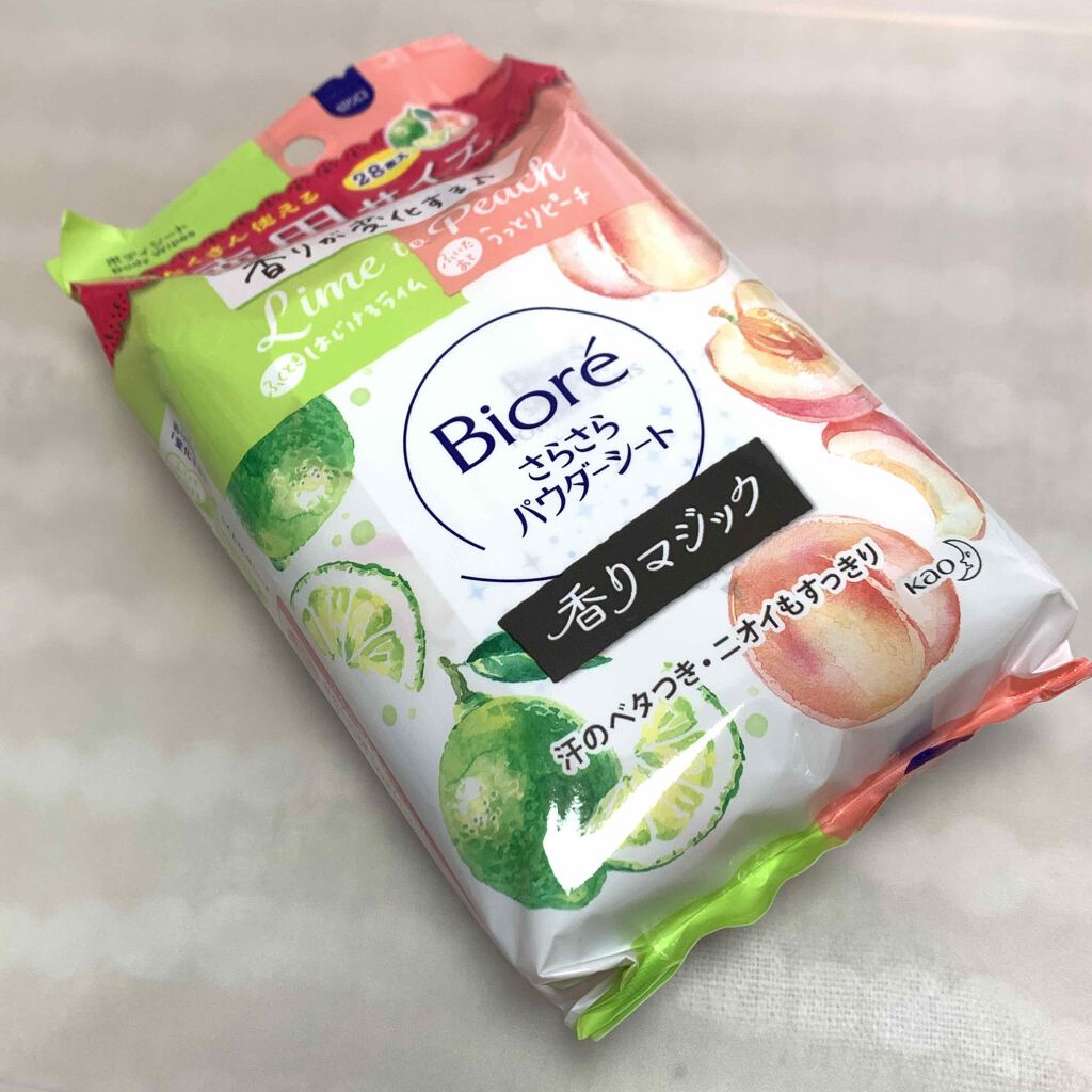 ビオレさらさらパウダーシート 香りマジック/ビオレ/ボディシートを使ったクチコミ(1枚目)