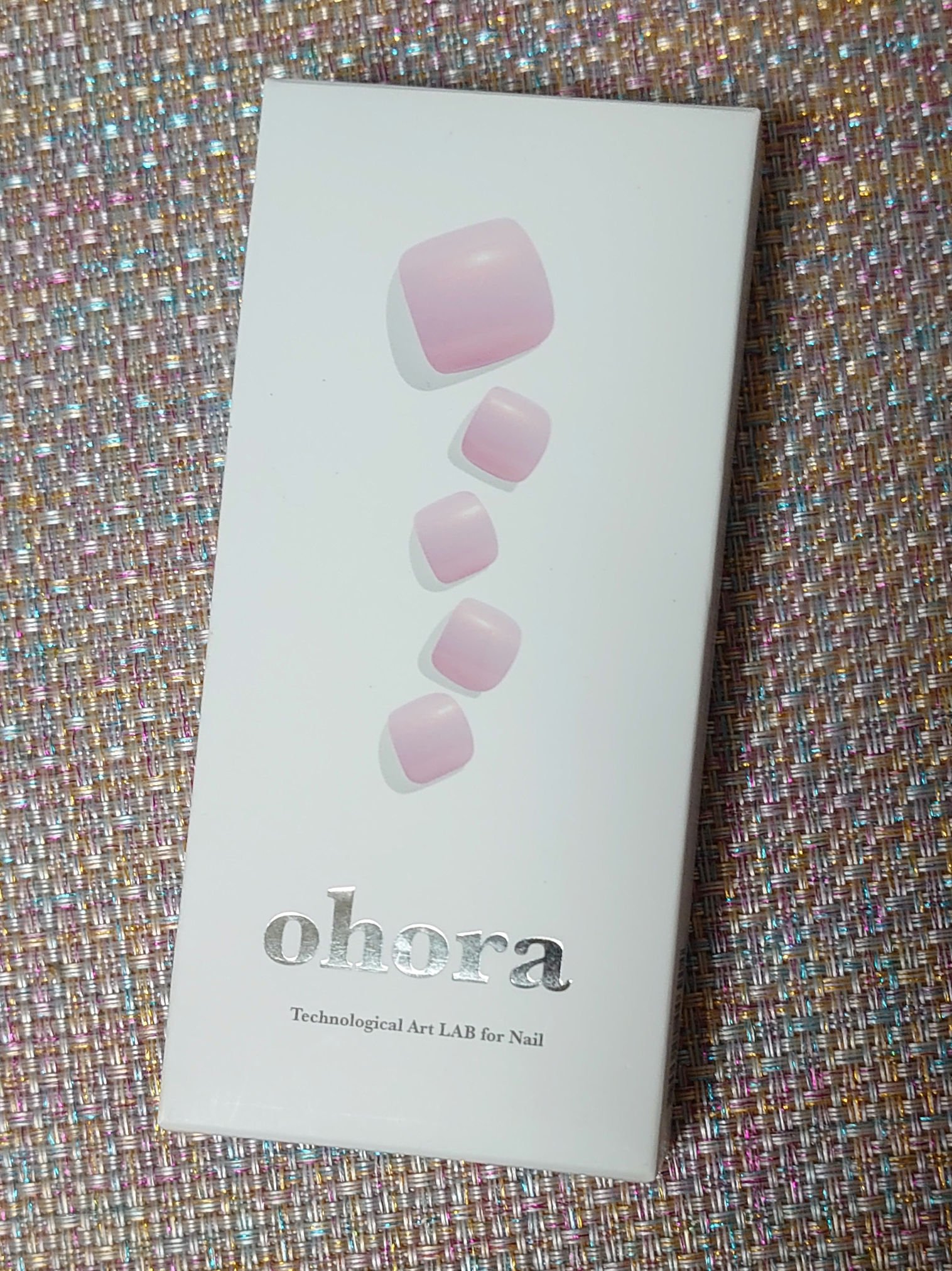 セミキュアジェルネイル(ペディキュア) PD-053 P Ballerina (Spring Melody Collection)/ohora/ネイルシールを使ったクチコミ（1枚目）